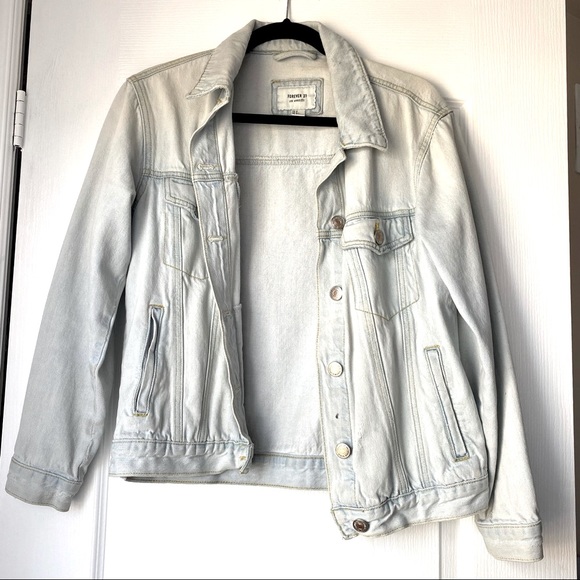 Forever21 Denim Jacket (Light Wash) - Picture 1 of 4
